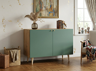 Комод с принтом 3 "Бербер (Berber)" две дверки арт BB04/Print_6000