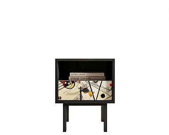 Тумбочка с нижним ящиком "Emerson" by Kandinsky арт EM17/Print_01