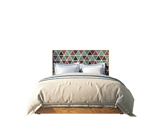 Кровать "Berber" 160 на 200 26 принт арт BB41/Print_26